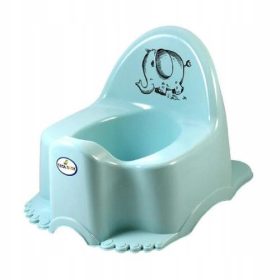 TEGA BABY Nocnik z glasbeno skrinjico EKO SLON turkizna