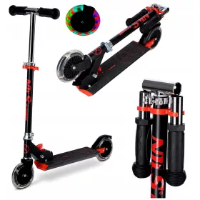   Nils Extreme HD120L Skuter za otroke, črne barve, z 2 kolesi