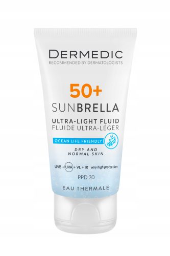 Dermedic Sunbrella SPF 50+ Ultralahka Zaščitna Krema za Suho in Normalno Kožo