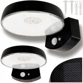   Lučka na sončno energijo LED z senzorjem gibanja in mraka, zunanja, močna, zaprta