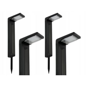  Vgradna solarna svetilka LED Plus črna 58,5 cm 4 kos.