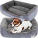  Pasja stajica POSTELJNINA PENSION BED DOG BLAZINA odtenki sive 80 cm x 60 cm