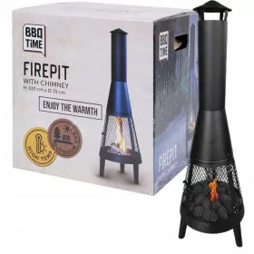    VRTNI KAMIN VRTNI KAMIN ZA TERASO 35x110cm VROČNO ODPORNO JEKLO