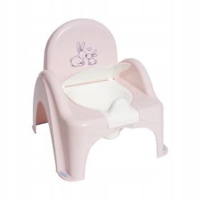   TEGA BABY Nocnik krzesełko z glasbeno skrinjico ZAJČEK svetlo roza, 1 kos.