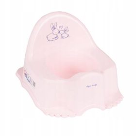 TEGA BABY Nocnik EKO "ZAJČKI" Svetlo roza