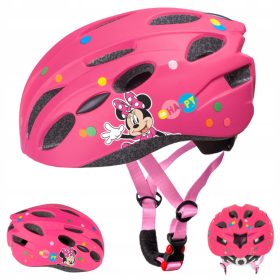 Otroška kolesarska čelada Minnie Mouse - Roza M (52-56 cm)