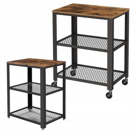    Songmics Vasagle pravokotna miza 60 x 40 x 77,5 cm odtenki rjave