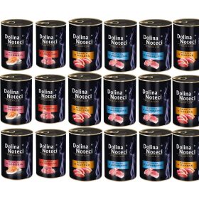   Dolina Noteci Premium mokra hrana za mačke, mešanica 4 okusov, brez žitaric, 18 x 400