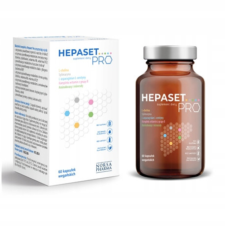 Hepaset PRO: Prehransko dopolnilo za podporo delovanja jeter (60 kapsul)