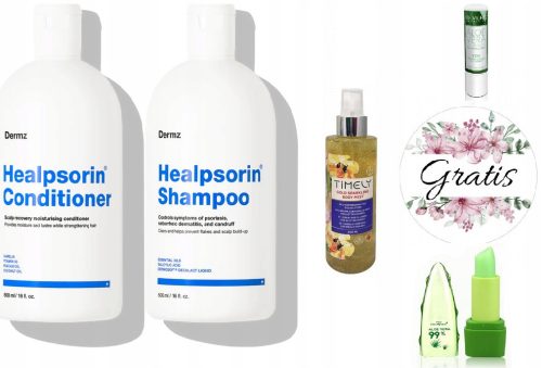 Regeneracijski Komplet Šampona in Balzama Healpsorin 500ml + BREZPLAČNO