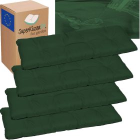  Vodoodporna vrtna blazina za gugalnico 120x38 cm - 4 kosi zelena