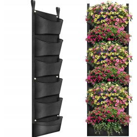 Stojalo za rože z 6 žepki za rastline 100 x 30 cm