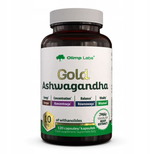 Zlata Ashwagandha Olimp Labs - Prehransko dopolnilo za vitalnost in koncentracijo