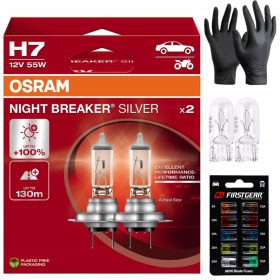   H7 Žarnice Osram Night Breaker Silver 55W 12V +100% Svetlobe + Gratis