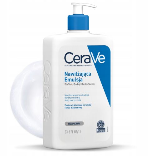 Emulzija CeraVe za intenzivno vlaženje suhe in zelo suhe kože, 1l