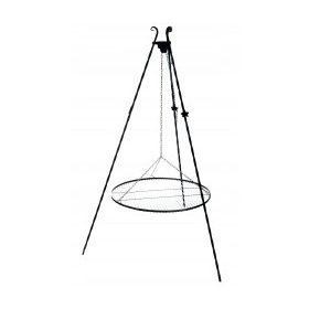  TRINOŽNIK ZA ŽAR KOVANA REŠETKA IZ NERJAVEČEGA JEKLA