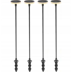  Vgradna solarna svetilka NNLED črna 78 cm 4 kosi.