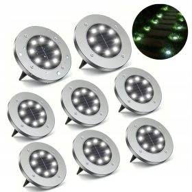  Vgradna solarna svetilka Vergionic, srebrna, 13 cm, 4 kosi.