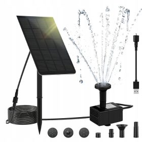   Slovenian name: Solarna Fontana Črpalka za Ribnik z Močjo 1,5 W

SEO-optimized description: 
Solarna fontana črpalka je odlična rešitev za vaš ribnik ali vodni vrt. Z močjo 1,5 W je opremljena s kakov