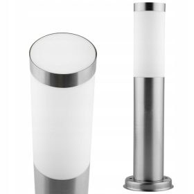 Okrogla vrtna svetilka Su-ma E27 45 cm srebrna