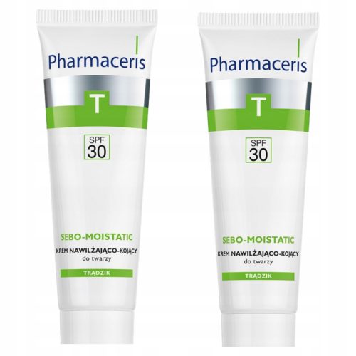 Vlažilna in pomirjevalna krema za obraz aknaste kože Pharmaceris T Sebo-Moistatic SPF30, 50 ml