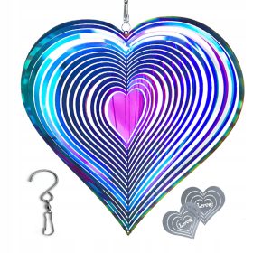 3D ornament Vrteči Veter iz Nerjavečega Jekla