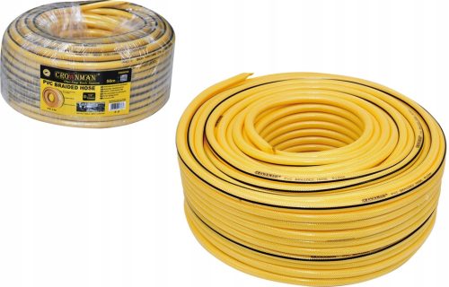 Vrtna cev 100m 1/2" PVC z ojačanimi vlakni 12mm*16mm + SET priključkov