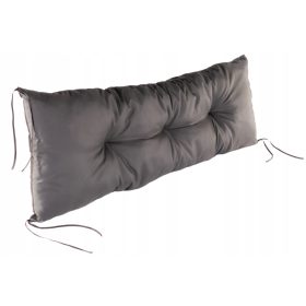 Pikovana blazina za vrtno pohištvo 120 x 40 x 16 siva