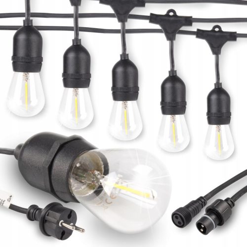 Girlanda LED luči za vrt, dolžine 5m, 10xLED žarnica, vodoodporna