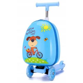 LED OTROŠKI KOVČEK S PASJIM SKUTERJEM