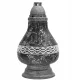 Mozaik sveča VITRAŽ CARAFE DECOR črna in srebrna