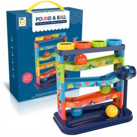   Interaktivna žogica z vratno kroglo 3v1 s kladivom in grgrajočimi kroglicami