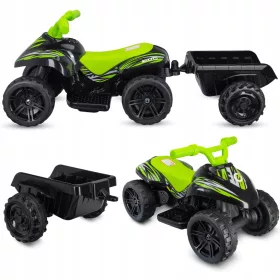  QUAD MINI ELEKTRIČNI OTROŠKI ATV S PRIKOLICO, AKUMULATOR ZA ZABAVNE DOGODIVŠČINE