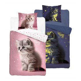   Posteljnina s sijajem v temi KOT 160 x 200 cm (4637A) Detexpol