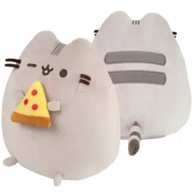 PLIŠASTA MASKOTA IGRALNA MAČKA PUSHEEN KITTY s PIZZO 20 CM