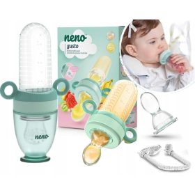    Neno grizalo za hranjenje hrane, plastika, silikon, odtenki zelene