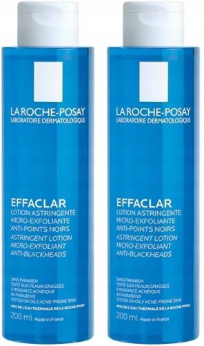 2x LA ROCHE-POSAY EFFACLAR Tonik za zožitev por in odstranjevanje odmrlih kožnih celic, 200 ml