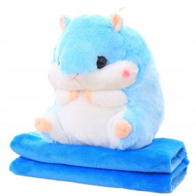   Luksuzna Plišasta Žival z Vzglavnikom v Notranjosti Velik Hrček