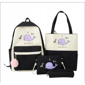   Večnamenski šolski nahrbtnik Lilo in Stitch Unbranded, črna, 1 l