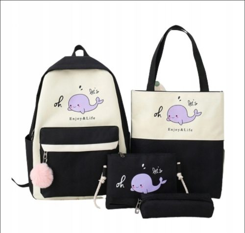 Večnamenski šolski nahrbtnik Lilo in Stitch Unbranded, črna, 1 l