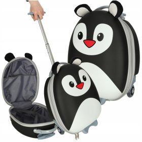 Potovalni kovček za otroke na kolesih Pingvin