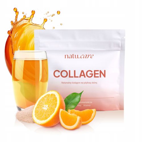 Kolagen Morski Natu.Care 3000 mg z Okusom Pomaranče - Brez Ribjega Priokusa