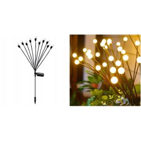  Solarna svetilka DS GARDEN, bela, 75 cm, 10 kos.