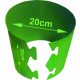25× Valji za paradižnik močni, togi, trpežni - PVC - 20x20 / 6,28L *Zeleni*