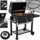  VRTNI ŽAR NA OGLJE VELIKA BBQ LITOŽELEZNA MREŽA PRIMAVEO MAJESTAT + PODLOGA