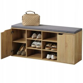   Pohištvo za čevlje s sedežem Sonoma hrast Kesper 103 x 48 x 30,5 cm odtenki rjave