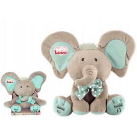   Interaktivni govoreči slonček A Kuku v bež in metini barvi