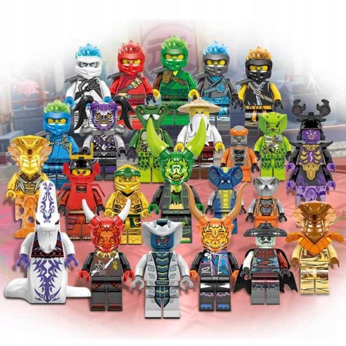 Figurice Ninja Ninjago Set 24 Kosov Blokov Dodatki