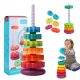 Twisted Stacking Tower Rainbow Spiral Toy Pyramid
