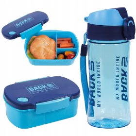   Zmogljiva steklenička in škatla za kosilo z dvema predelkoma BackUP